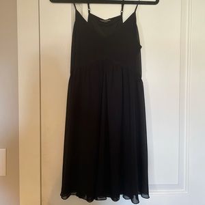 Express Black Flowy Strappy Dress